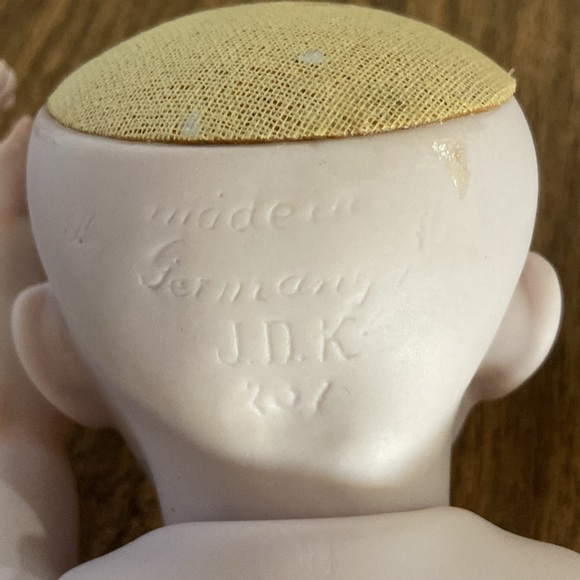 Vintage Bisque Germany J.D.K. Doll “Jeanette 1982” Fully Jointed - Picture 12 of 13